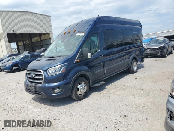 2020 Ford Transit Passenger XL with VIN 1FBVU4XG4LKB19039, listed as a Copart auction lot 60059294 with 102,994 mi miles and Salvage Title. Bid and sale history available at DreamBid. Image 1.