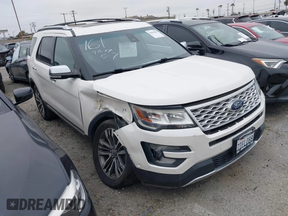2016 Ford Explorer Platinum with VIN 1FM5K8HT3GGC71953, listed as a IAAI auction lot 41811896 with 81,594 mi miles and . Bid and sale history available at DreamBid. Image 1.