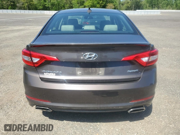 2016 Hyundai Sonata Sport with VIN 5NPE34AF7GH373850, listed as a Copart auction lot 54975115 with 160,303 mi miles and Clean Title. Bid and sale history available at DreamBid. Image 6.