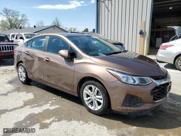 2019 Chevrolet Cruze LS with VIN 1G1BC5SM7K7114173, listed as a Copart auction lot 50330425 with 74,238 mi miles and Salvage Title. Bid and sale history available at carsss.com. Image 4.