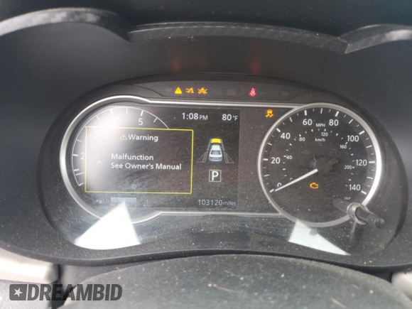 2021 Nissan Versa SV with VIN 3N1CN8EV3ML830906, listed as a Copart auction lot 54612805 with 103,120 mi miles and Salvage title. Bid and sale history available at DreamBid. Image 9.