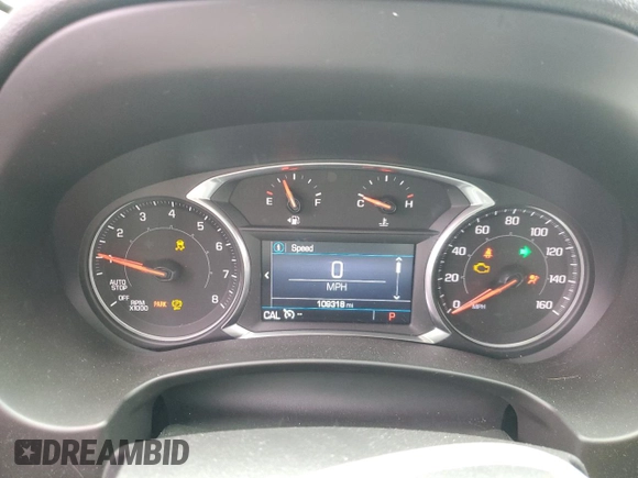 2020 GMC Terrain SLE with VIN 3GKALMEV7LL138282, listed as a Copart auction lot 58064355 with 109,318 mi miles and Salvage title. Bid and sale history available at DreamBid. Image 9.