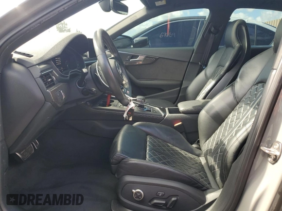 2019 Audi S4 Premium Plus with VIN WAUB4AF45KA067913, listed as a Copart auction lot 59495224 with 39,625 mi miles and Salvage Title. Bid and sale history available at carsss.com. Image 7.
