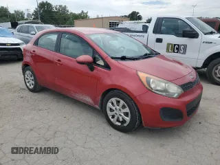 2013 Kia Rio LX with VIN KNADM5A3XD6186531, listed as a Copart auction lot 68490314 with 134,344 mi miles and Salvage Title. Bid and sale history available at DreamBid. Image 4.