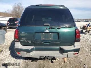 2005 Chevrolet TrailBlazer LS with VIN 1GNET16S356185474, listed as a Copart auction lot 43398405 with 0 mi miles and Salvage Title. Bid and sale history available at carsss.com. Image 6.
