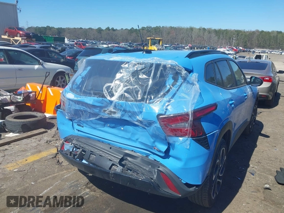 2024 Chevrolet Trax 2RS with VIN KL77LJE25RC184074, listed as a IAAI auction lot 41811388 with 16,156 mi miles and . Bid and sale history available at DreamBid. Image 4.