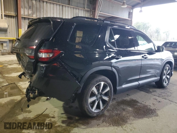 2025 Honda Pilot Elite with VIN 5FNYG1H89SB073869, listed as a Copart auction lot 87856445 with 2,966 mi miles and Salvage Title. Bid and sale history available at DreamBid. Image 3.