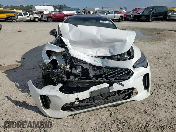 2023 Kia Stinger GT2 with VIN KNAE55LC7P6126371, listed as a Copart auction lot 86186454 with 80,968 mi miles and Salvage Title. Bid and sale history available at carsss.com. Image 10.