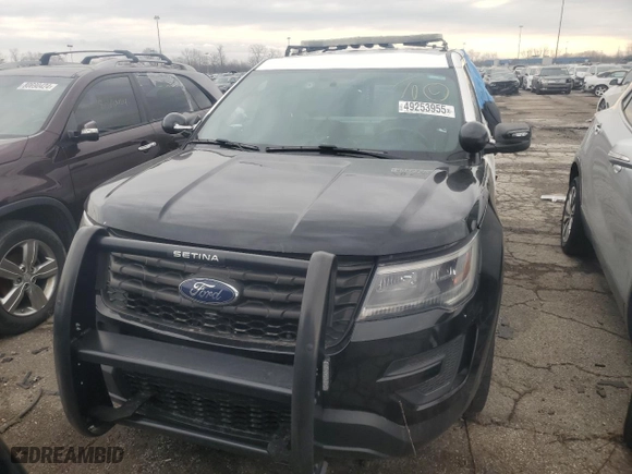 2018 Ford Police Interceptor Utility with VIN 1FM5K8AR7JGA72507, listed as a Copart auction lot 49253955 with 0 mi miles and Clean Title. Bid and sale history available at carsss.com. Image 5.