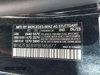 2023 Mercedes-Benz E 350 with VIN W1KZF8EB9PB185877, listed as a IAAI auction lot 41335909 with 16,248 mi miles and . Bid and sale history available at DreamBid. Image 9.