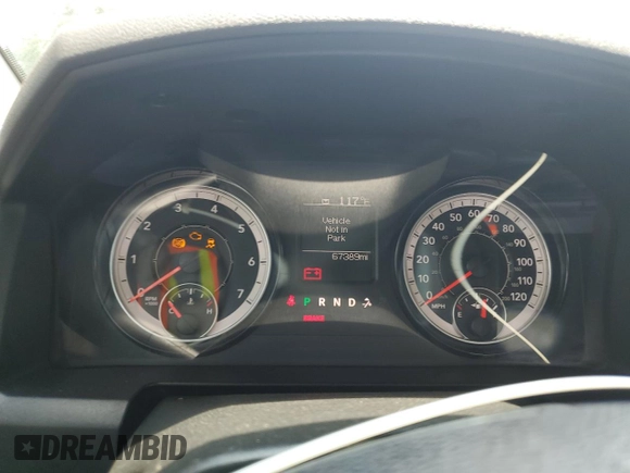 2020 Ram 1500 Tradesman with VIN 1C6RR6FG0LS121437, listed as a Copart auction lot 59669285 with 67,389 mi miles and Salvage title. Bid and sale history available at DreamBid. Image 9.