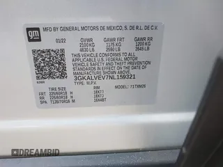 2022 GMC Terrain SLT z VIN 3GKALVEV7NL159321, wystawiony jako IAAI lot #42352977 z przebiegiem 42 386 mil mil oraz . Historia ofert i sprzedaży dostępna na DreamBid. Obrazek 9.