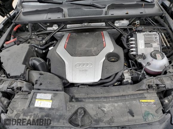 2021 Audi SQ5 with VIN WA134BFYXM2068952, listed as a Copart auction lot 51544055 with 42,690 mi miles and Salvage Title. Bid and sale history available at DreamBid. Image 12.