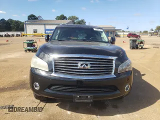 2012 Infiniti QX56 7-passenger with VIN JN8AZ2NF6C9518069, listed as a Copart auction lot 77857344 with 159,575 mi miles and Salvage Title. Bid and sale history available at carsss.com. Image 5.