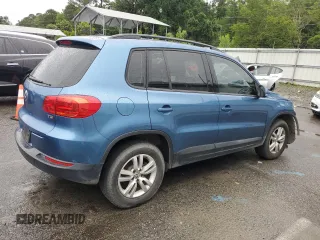 2017 Volkswagen Tiguan S with VIN WVGAV7AX7HW501479, listed as a Copart auction lot 56582705 with 157,414 mi miles and Clean Title. Bid and sale history available at DreamBid. Image 3.