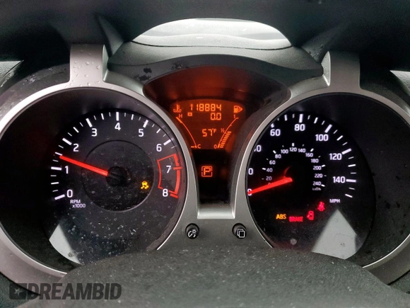 2011 Nissan Juke SV with VIN JN8AF5MR7BT015058, listed as a Copart auction lot 51506535 with 118,884 mi miles and Salvage Title. Bid and sale history available at carsss.com. Image 9.