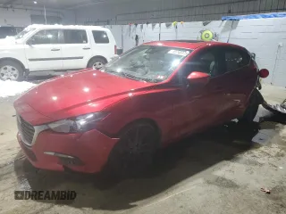 2018 Mazda 3 Grand Touring with VIN 3MZBN1W36JM217890, listed as a Copart auction lot 45745375 with 81,797 mi miles and Salvage Title. Bid and sale history available at carsss.com. Image 1.