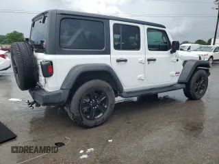 2022 Jeep Wrangler Unlimited Willys with VIN 1C4HJXDN9NW242045, listed as a Copart auction lot 59857985 with 34,970 mi miles and Salvage title. Bid and sale history available at DreamBid. Image 3.