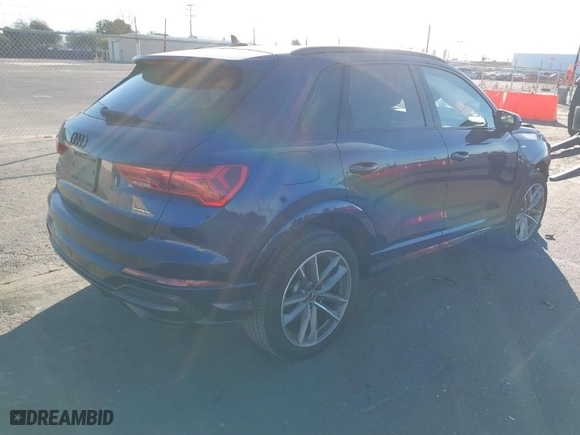 2022 Audi Q3 S line Premium Plus with VIN WA1EECF34N1043973, listed as a IAAI auction lot 41421906 with 21,333 mi miles. Bid and sale history available at carsss.com. Image 4.