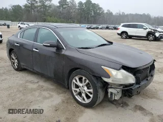2014 Nissan Maxima SV with VIN 1N4AA5AP2EC484906, listed as a Copart auction lot 44439345 with 141,454 mi miles and Salvage Title. Bid and sale history available at DreamBid. Image 4.