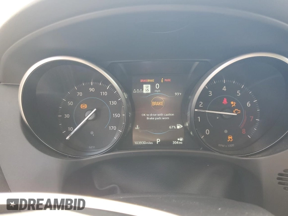 2019 Jaguar F-Pace 25t z VIN SADCS2FXXKA390386, wystawiony jako Copart lot #54671255 z przebiegiem 103 930 mil mil oraz Szkoda całkowita • Salvage title. Historia ofert i sprzedaży dostępna na DreamBid. Obrazek 9.