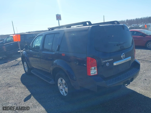 2008 Nissan Pathfinder S with VIN 5N1AR18U98C619550, listed as a IAAI auction lot 41727153 with 194,346 mi miles. Bid and sale history available at carsss.com. Image 3.