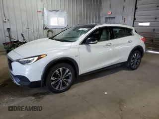2019 Infiniti QX30 Luxe z VIN SJKCH5CR9KA008346, wystawiony jako Copart lot #55680805 z przebiegiem 48 209 mil mil oraz Szkoda całkowita • Salvage title. Historia ofert i sprzedaży dostępna na DreamBid. Obrazek 1.