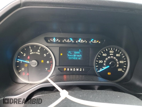 2016 Ford F-150 XL with VIN 1FTEW1CP5GFC97034, listed as a Copart auction lot 53276575 with 157,745 mi miles and Clean Title. Bid and sale history available at carsss.com. Image 9.