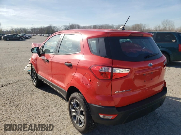2020 Ford EcoSport S with VIN MAJ6S3FL5LC319202, listed as a Copart auction lot 42954155 with 19,971 mi miles and Non Repairable. Bid and sale history available at DreamBid. Image 3.