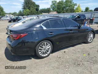 2021 Infiniti Q50 Luxe z VIN JN1EV7BP6MM706949, wystawiony jako Copart lot #60077404 z przebiegiem 63 817 mil mil oraz Szkoda całkowita • Salvage title. Historia ofert i sprzedaży dostępna na DreamBid. Obrazek 3.