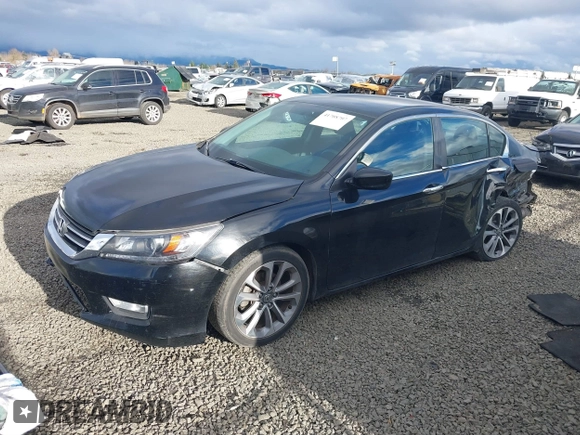 2014 Honda Accord Sedan Sport with VIN 1HGCR2F50EA176972, listed as a IAAI auction lot 41708707 with 124,310 mi miles. Bid and sale history available at carsss.com. Image 2.