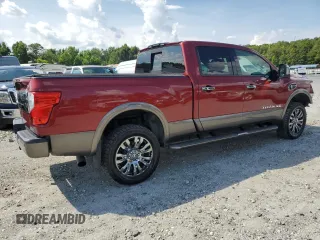 2016 Nissan Titan Platinum Reserve with VIN 1N6BA1F48GN507244, listed as a Copart auction lot 63213795 with 115,124 mi miles and Salvage title. Bid and sale history available at DreamBid. Image 3.