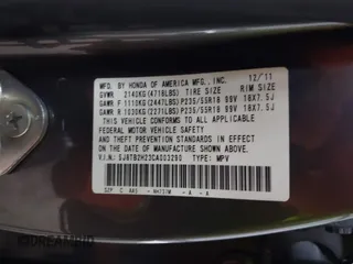 2012 Acura RDX with VIN 5J8TB2H23CA003290, listed as a IAAI auction lot 41424030 with 115,049 mi miles. Bid and sale history available at carsss.com. Image 9.