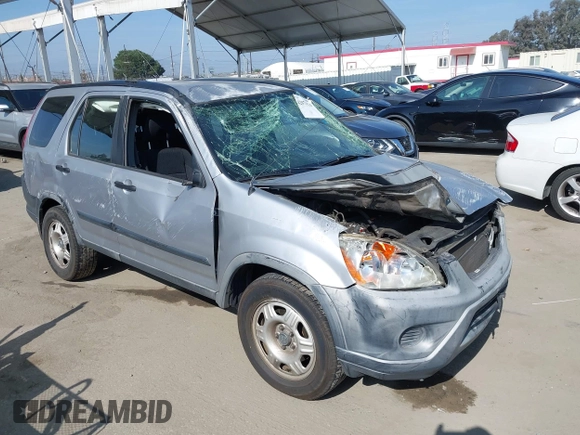 2005 Honda CR-V LX with VIN JHLRD68595C004992, listed as a IAAI auction lot 42074824 with 155,895 mi miles and . Bid and sale history available at DreamBid. Image 1.