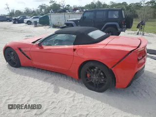 2015 Chevrolet Corvette Z51 2LT with VIN 1G1YK3D75F5106731, listed as a Copart auction lot 74700174 with 44,755 mi miles and Salvage Title. Bid and sale history available at carsss.com. Image 2.