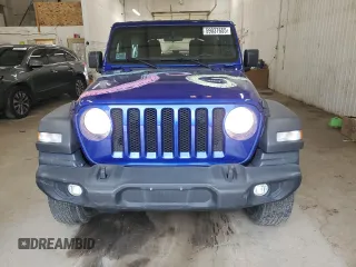 2019 Jeep Wrangler Unlimited Sport S with VIN 1C4HJXDG3KW504073, listed as a Copart auction lot 59037655 with 80,523 mi miles and Salvage title. Bid and sale history available at DreamBid. Image 5.