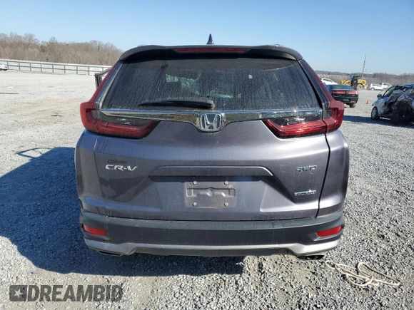 2022 Honda CR-V Touring with VIN 7FARW2H91NE045871, listed as a Copart auction lot 88397855 with 0 mi miles and Salvage Title. Bid and sale history available at carsss.com. Image 6.