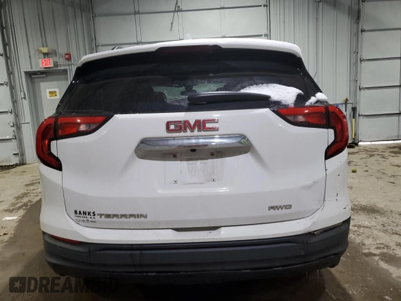 2020 GMC Terrain SLE with VIN 3GKALTEV8LL321037, listed as a Copart auction lot 88038505 with Not Provided miles and Salvage Title. Bid and sale history available at DreamBid. Image 6.