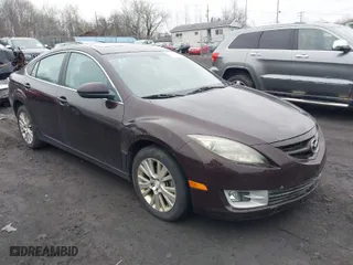 2010 Mazda Mazda6 i Touring Plus with VIN 1YVHZ8CH1A5M45421, listed as a IAAI auction lot 41983679 with 209,975 mi miles. Bid and sale history available at carsss.com. Image 1.