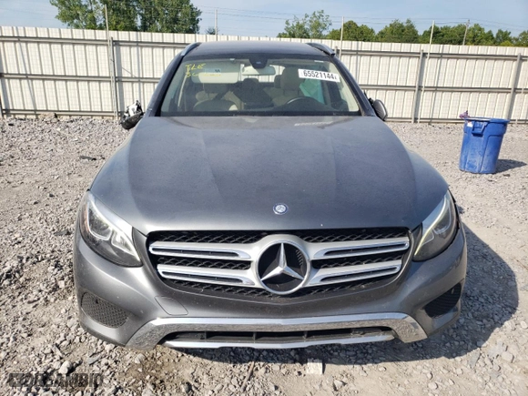 2017 Mercedes-Benz GLC with VIN WDC0G4JB1HF166291, listed as a Copart auction lot 65521144 with 0 mi miles and Salvage Title. Bid and sale history available at carsss.com. Image 5.