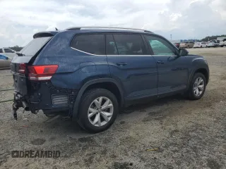 2019 Volkswagen Atlas SE with VIN 1V2DR2CA2KC582271, listed as a Copart auction lot 61592975 with 79,140 mi miles and Salvage title. Bid and sale history available at DreamBid. Image 3.