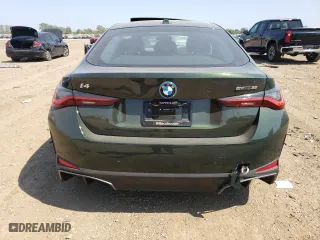 2023 BMW i4 eDrive35 with VIN WBY43AW08PFR41336, listed as a Copart auction lot 65203203 with 1,110 mi miles. Bid and sale history available at carsss.com. Image 6.