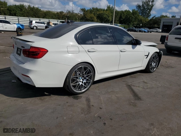 2018 BMW M3 with VIN WBS8M9C51J5G86228, listed as a Copart auction lot 43836665 with NaN miles and Salvage Title. Bid and sale history available at carsss.com. Image 3.