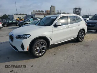 2022 BMW X3 sDrive30i z VIN WBX47DP00NN173668, wystawiony jako Copart lot #56730205 z przebiegiem Nie podano mil oraz Szkoda całkowita • Salvage title. Historia ofert i sprzedaży dostępna na DreamBid. Obrazek 1.