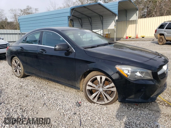 2016 Mercedes-Benz CLA with VIN WDDSJ4EB3GN383782, listed as a Copart auction lot 48746765 with 128,127 mi miles and Salvage Title. Bid and sale history available at carsss.com. Image 4.