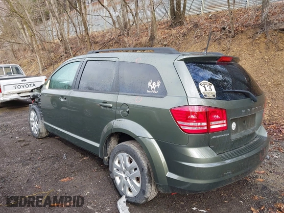 2018 Dodge Journey SE with VIN 3C4PDCABXJT496661, listed as a IAAI auction lot 41908124 with 82,257 mi miles. Bid and sale history available at carsss.com. Image 3.