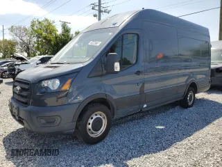 2020 Ford Transit Cargo with VIN 1FTBR3X8XLKA72246, listed as a Copart auction lot 57000035 with 65,458 mi miles and Salvage Title. Bid and sale history available at DreamBid. Image 1.