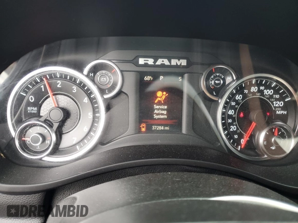 2022 Ram 2500 Big Horn with VIN 3C6UR5DJ3NG191592, listed as a Copart auction lot 88253145 with 37,284 mi miles and Salvage Title. Bid and sale history available at carsss.com. Image 9.