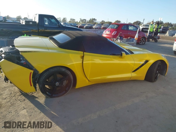 2014 Chevrolet Corvette 3LT with VIN 1G1YF3D74E5108425, listed as a IAAI auction lot 41625689 with 1 mi miles. Bid and sale history available at carsss.com. Image 14.