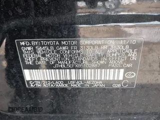 2011 Lexus LS 460 с VIN JTHBL5EFXB5102887, выставлен на аукционе IAAI как лот 41829214 с пробегом 161 822 миль миль и . История ставок и продаж доступна на DreamBid. Изображение 9.